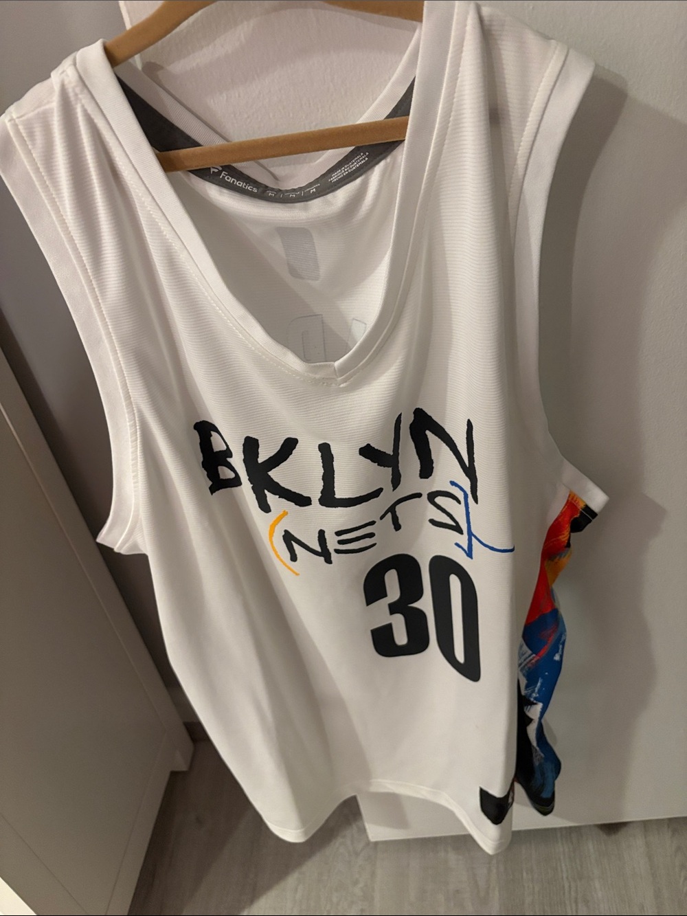 NBA White Stephen Curry #30 Jersey with Blue and Black Accents